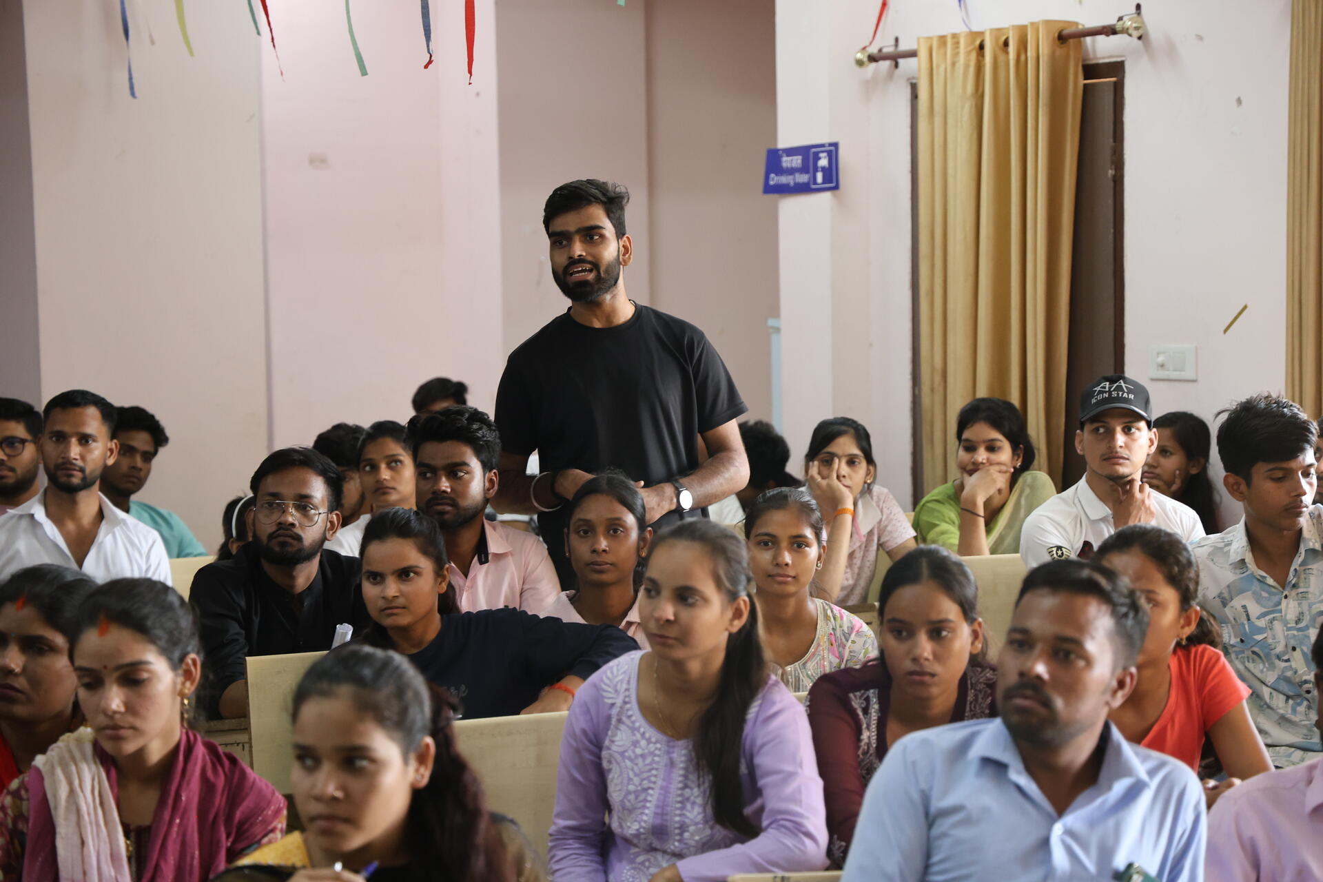 A sensitization session for students at CRC, Lucknow.
